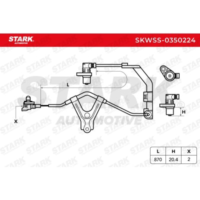 ABS Sensor Stark SKWSS-0350224 SKWSS-0350224 - photo 8