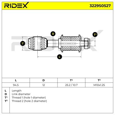 Stabilizer Link RIDEX 3229S0527 3229S0527 - photo 5