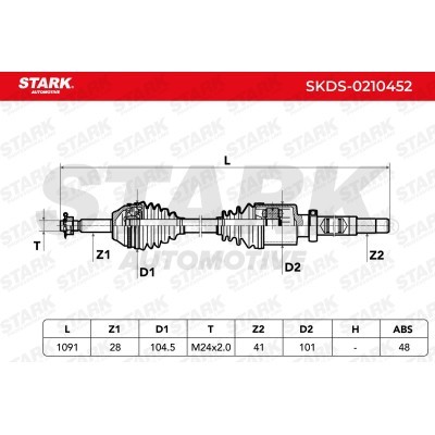 Drive Shaft Stark SKDS-0210452 SKDS-0210452 - photo 7