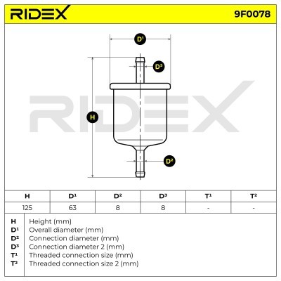Fuel Filter RIDEX 9F0078 9F0078 - photo 5