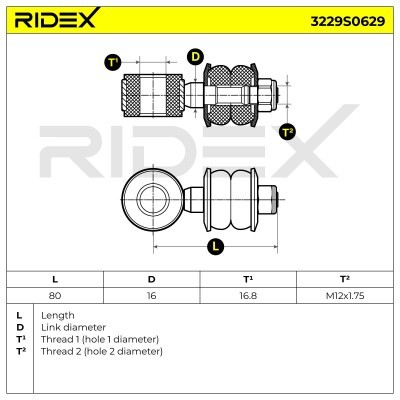 Stabilizer Link RIDEX 3229S0629 3229S0629 - photo 7