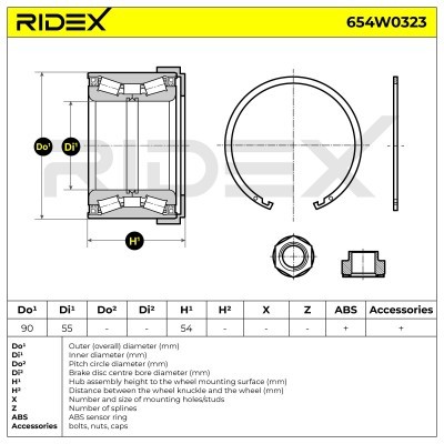 Wheel Bearing RIDEX 654W0323 654W0323 - photo 5