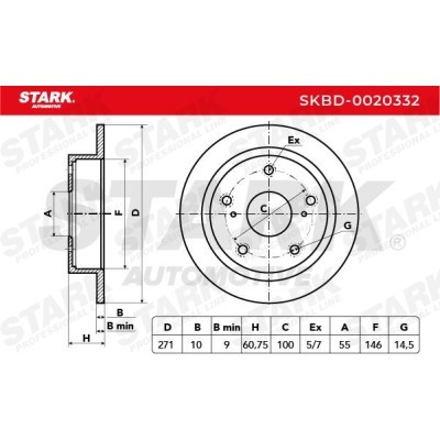 Brake Disc Stark SKBD-0020332 SKBD-0020332 - photo 4