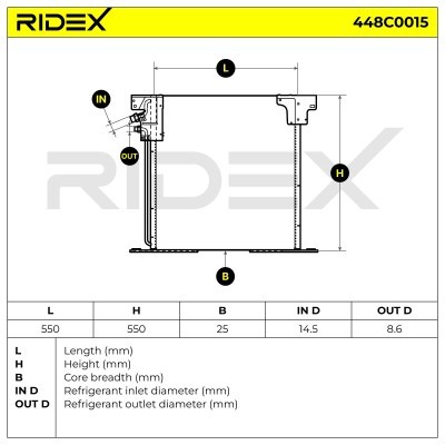 A/C condenser 448C0015 - photo 4