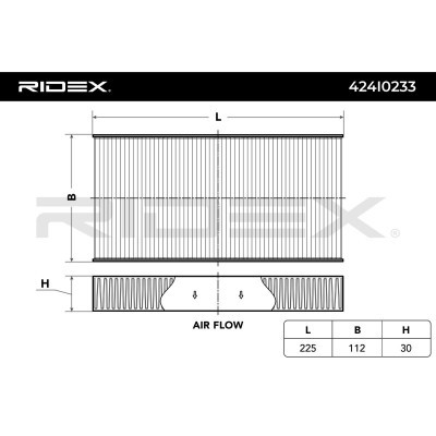 Cabin Air Filter RIDEX 424I0233 424I0233 - photo 2