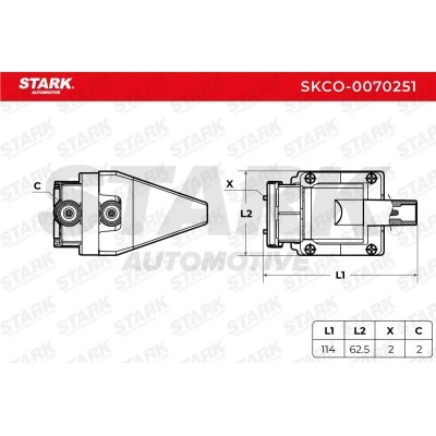 Ignition Coil Stark SKCO-0070251 SKCO-0070251 - photo 2
