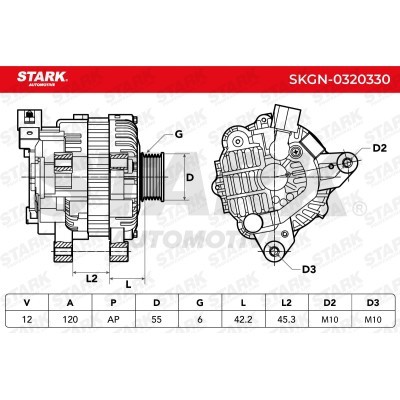 Alternator Stark SKGN-0320330 SKGN-0320330 - photo 7