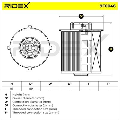 Fuel Filter RIDEX 9F0046 9F0046 - photo 8