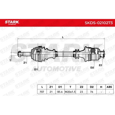 Drive Shaft Stark SKDS-0210273 SKDS-0210273 - photo 7