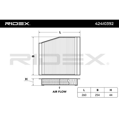 Cabin Air Filter RIDEX 424I0392 424I0392 - photo 2