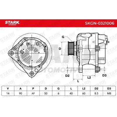Alternator Stark SKGN-0321006 SKGN-0321006 - photo 6
