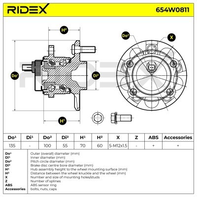 Wheel Bearing RIDEX 654W0811 654W0811 - photo 6
