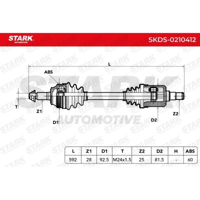 Drive Shaft Stark SKDS-0210412 SKDS-0210412 - photo 5