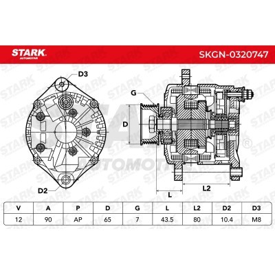 Alternator Stark SKGN-0320747 SKGN-0320747 - photo 7