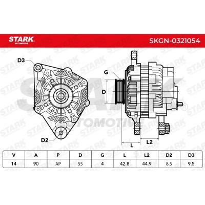 Alternator Stark SKGN-0321054 SKGN-0321054 - photo 7