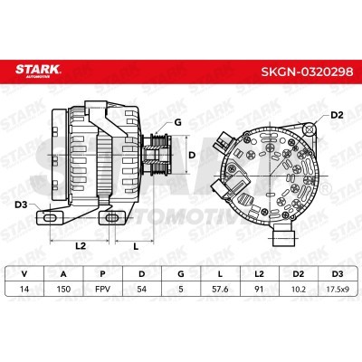 Alternator Stark SKGN-0320298 SKGN-0320298 - photo 5