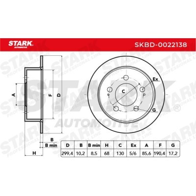Brake Disc Stark SKBD-0022138 SKBD-0022138 - photo 5