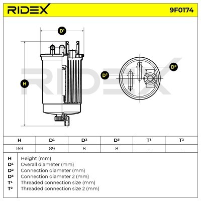 Fuel Filter RIDEX 9F0174 9F0174 - photo 5