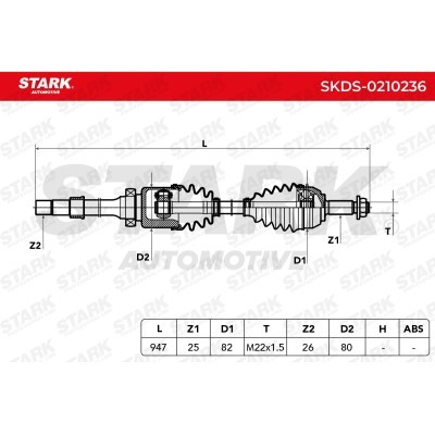 Drive Shaft Stark SKDS-0210236 SKDS-0210236 - photo 3