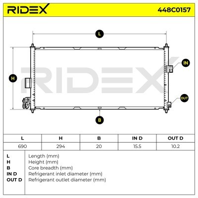 A/C condenser 448C0157 - photo 5