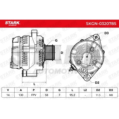 Alternator Stark SKGN-0320785 SKGN-0320785 - photo 5