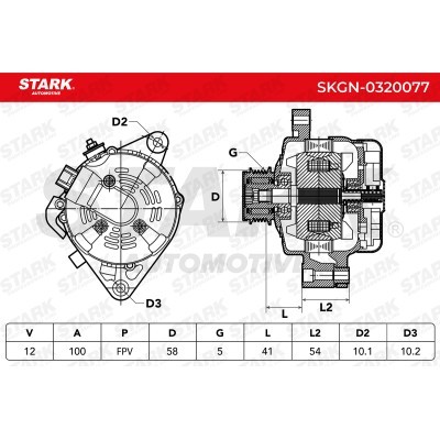 Alternator Stark SKGN-0320077 SKGN-0320077 - photo 7