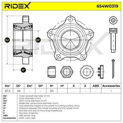 Wheel Bearing RIDEX 654W0319 654W0319 - photo 7