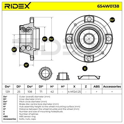 Wheel Bearing RIDEX 654W0138 654W0138 - photo 7