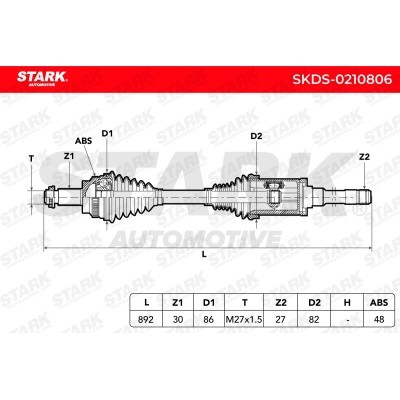 Drive Shaft Stark SKDS-0210806 SKDS-0210806 - photo 3
