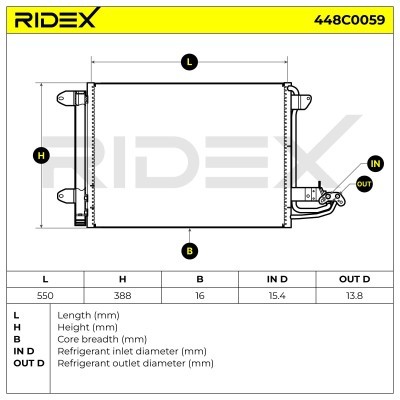 A/C condenser 448C0059 - photo 5