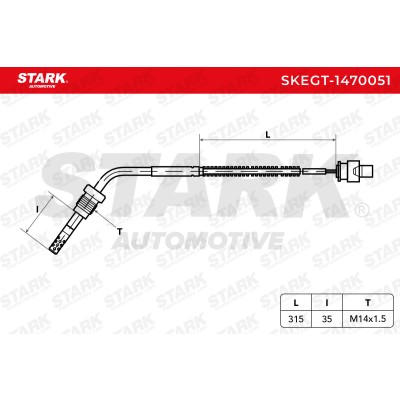 Exhaust gas temperature sensor Stark SKEGT-1470051 SKEGT-1470051 - photo 6