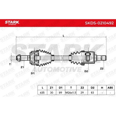 Drive Shaft Stark SKDS-0210492 SKDS-0210492 - photo 7