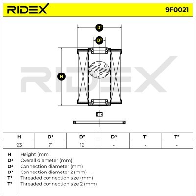 Fuel Filter RIDEX 9F0021 9F0021 - photo 6