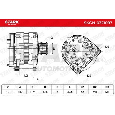 Alternator Stark SKGN-0321097 SKGN-0321097 - photo 7