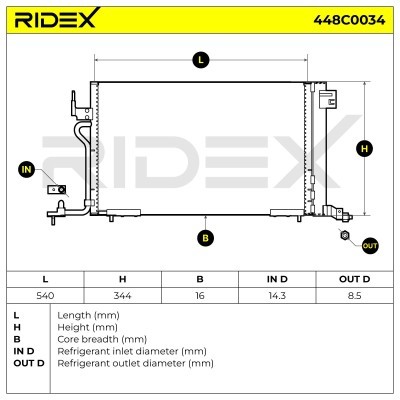 A/C condenser 448C0034 - photo 8