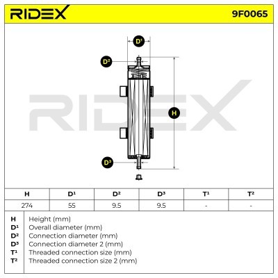 Fuel Filter RIDEX 9F0065 9F0065 - photo 5