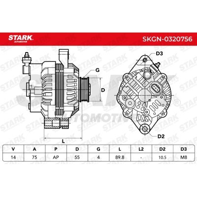 Alternator Stark SKGN-0320756 SKGN-0320756 - photo 5
