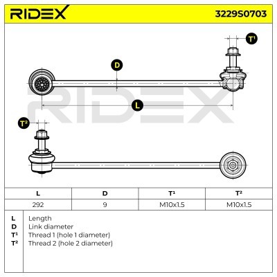 Stabilizer Link RIDEX 3229S0703 3229S0703 - photo 5