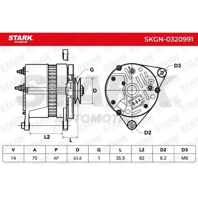 Alternator Stark SKGN-0320991 SKGN-0320991 - photo 7