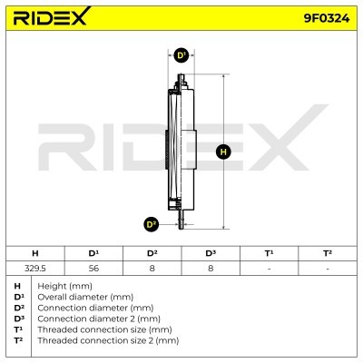 Fuel Filter RIDEX 9F0324 9F0324 - photo 6