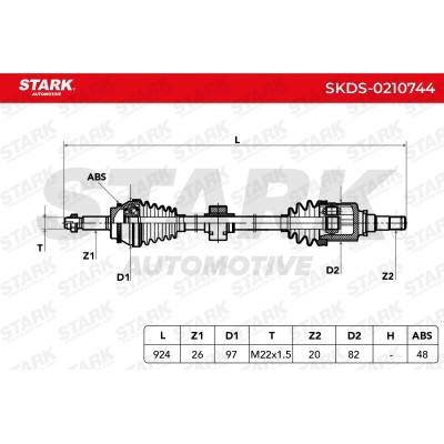 Drive Shaft Stark SKDS-0210744 SKDS-0210744 - photo 7