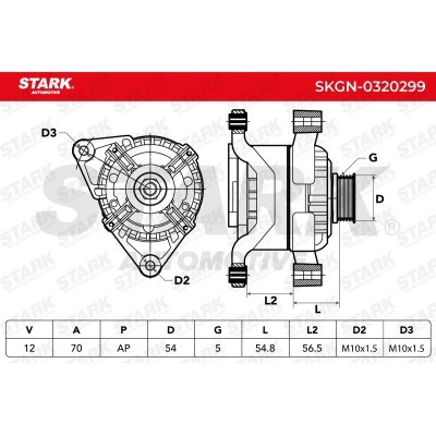 Alternator Stark SKGN-0320299 SKGN-0320299 - photo 6