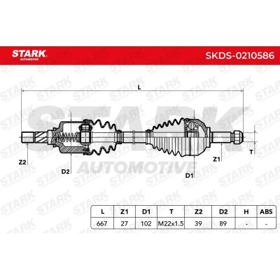 Drive Shaft Stark SKDS-0210586 SKDS-0210586 - photo 6