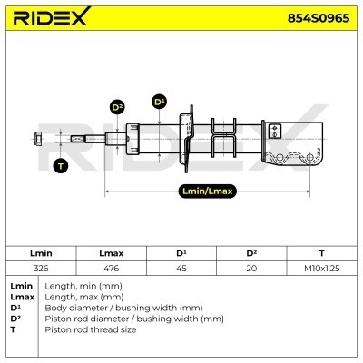 Shock Absorber RIDEX 854S0965 854S0965 - photo 8