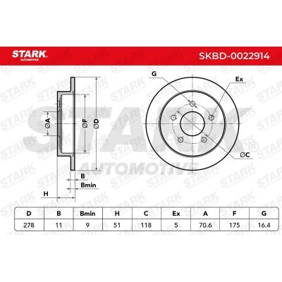 Brake Disc Stark SKBD-0022914 SKBD-0022914 - photo 7