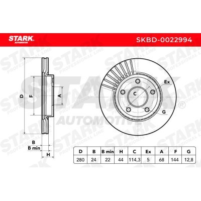 Brake Disc Stark SKBD-0022994 SKBD-0022994 - photo 5