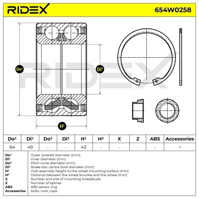 Wheel Bearing RIDEX 654W0258 654W0258 - photo 5