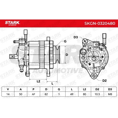 Alternator Stark SKGN-0320480 SKGN-0320480 - photo 5