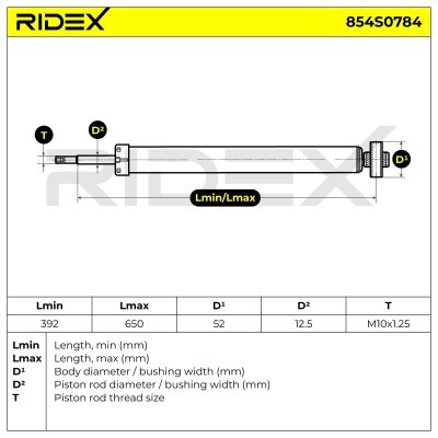 Shock Absorber RIDEX 854S0784 854S0784 - photo 10