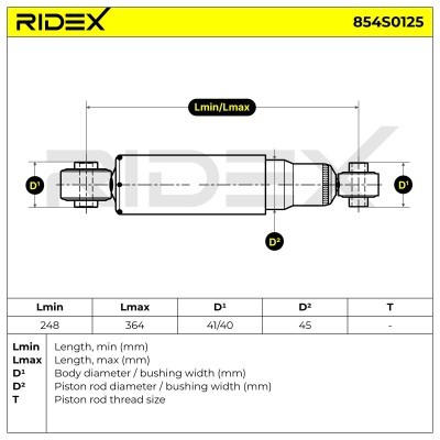 Shock Absorber RIDEX 854S0125 854S0125 - photo 8